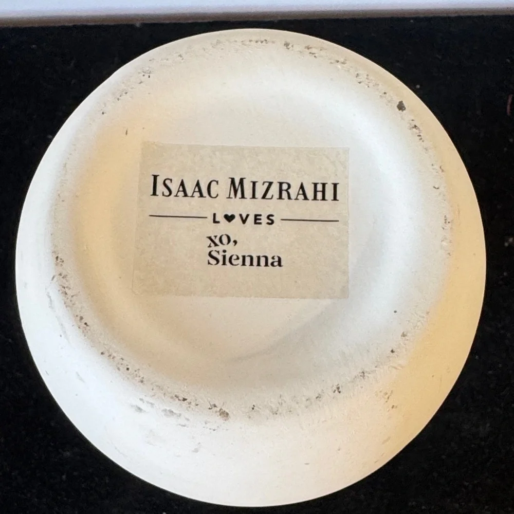 Isaac Mizrahi Loves XO Sienna hand-dipped ceramic vase in pink and white